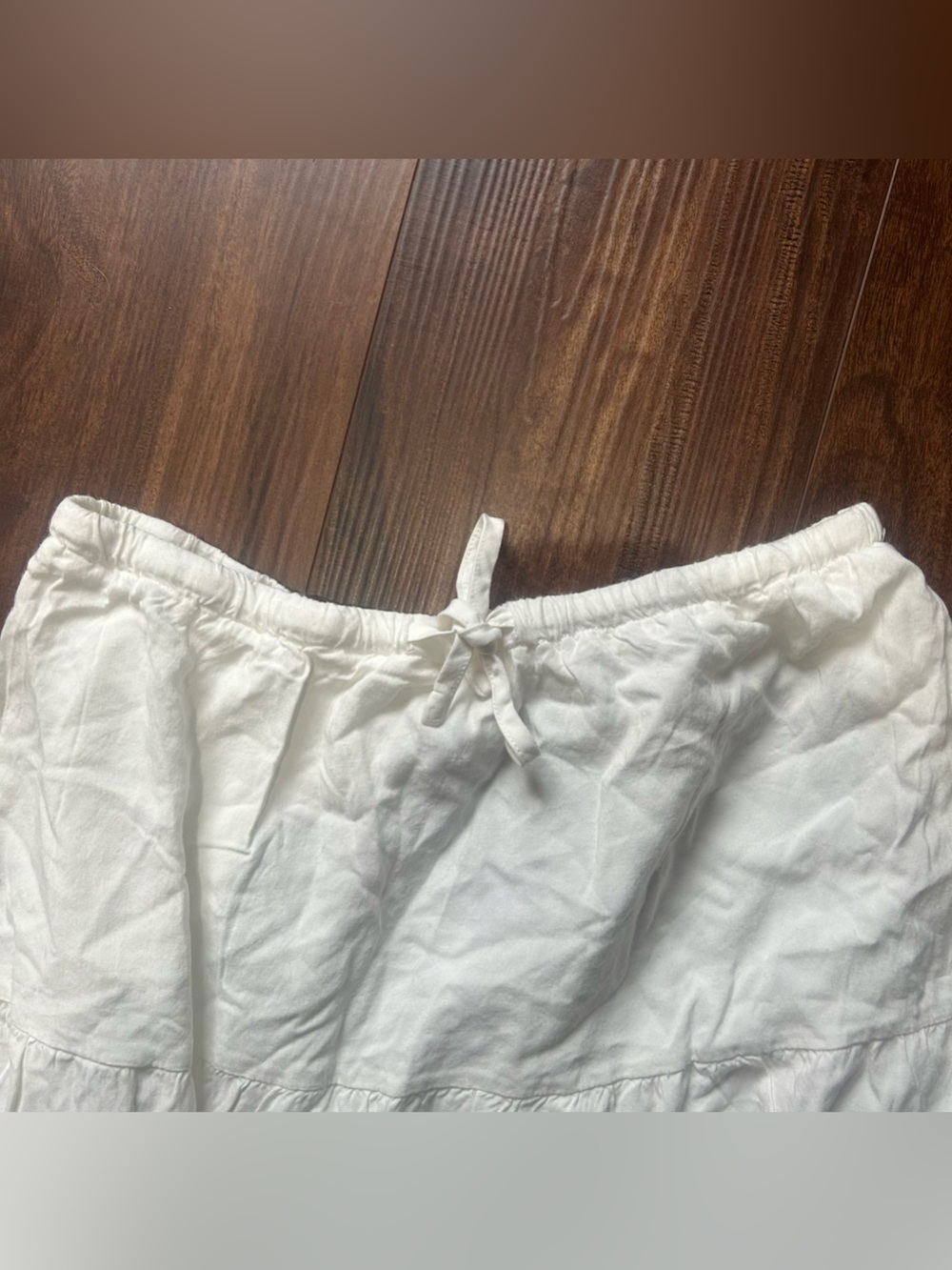 Izzy White Tiered Maxi Skirt - Lightweight Summer Skirt - Brandy Melville - Picture 6 of 9